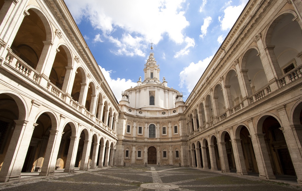 Sant'Ivo alla Sapienza. Sede dell'Archivio di Stato di Roma