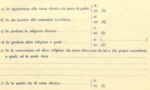 Il questionario ministeriale del 1938
